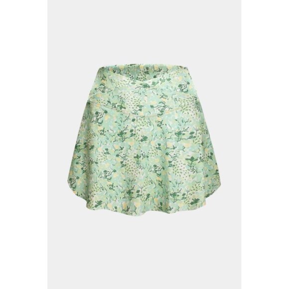 Halara Everyday Crossover Pocket 2-in-1 Tennis Skirt-Lucid Sz XL Womens Green Fl - Picture 12 of 13